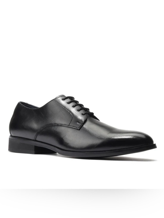 Santino Luciano “Marcello” Black Leather Derby Oxford Dress Shoes Men’s size 12 main image 4